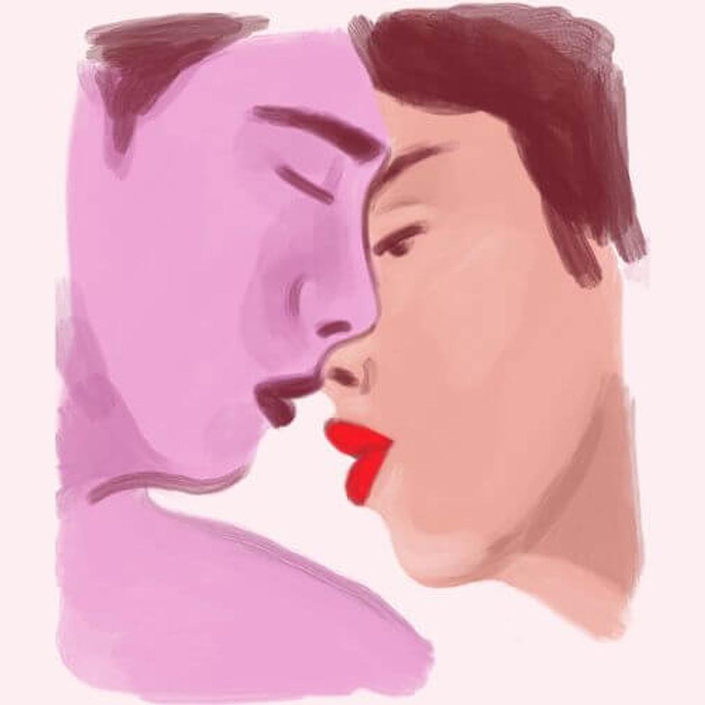 Un couple qui s'est rencontré sur Noulib se donne la main